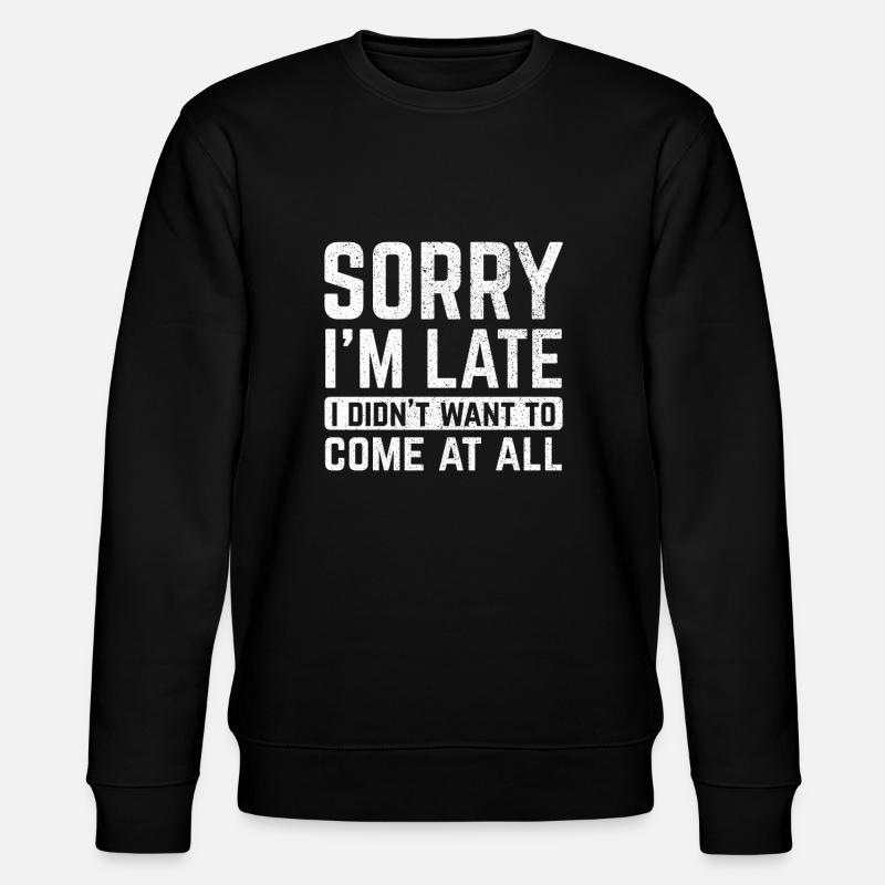 Entschuldigung - Stanley/Stella Unisex Bio-Sweatshirt CHANGER  - Schwarz