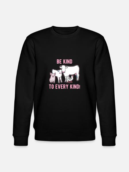 Be nice to animals - Stanley/Stella CHANGER Unisex Organic Sweatshirt - black