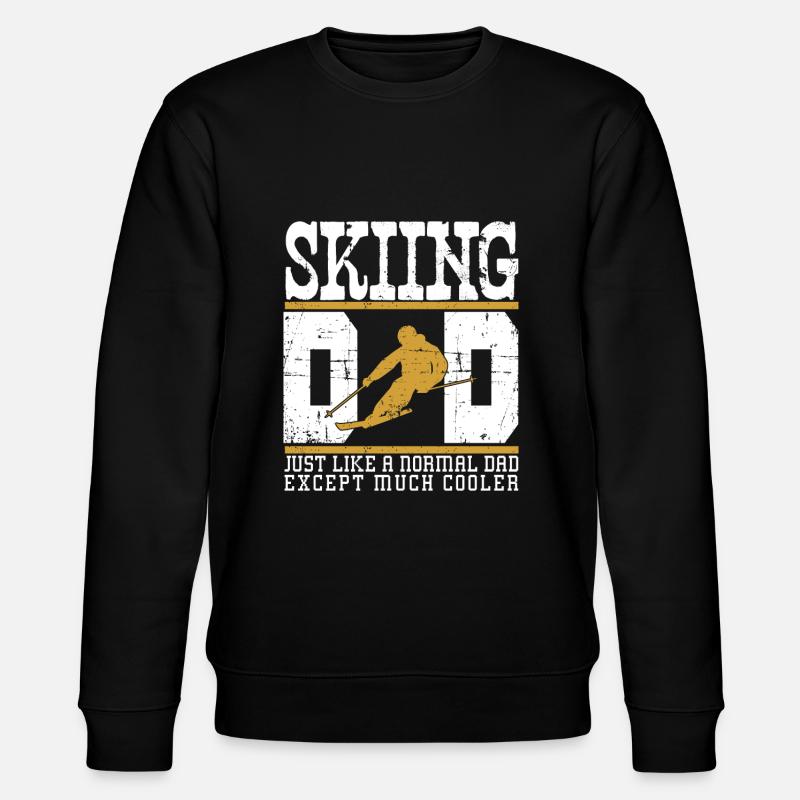 Skiing Dad - Stanley/Stella CHANGER Unisex Organic Sweatshirt - black