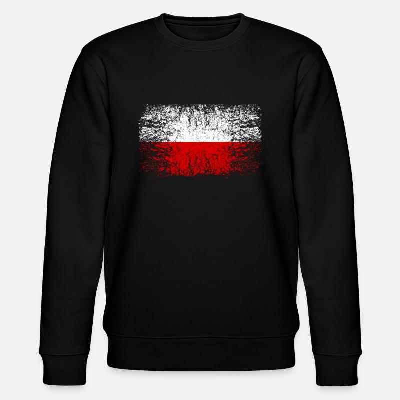 Pologne 002 dessins ronds - Sweat bio CHANGER Stanley/Stella Unisexe - noir