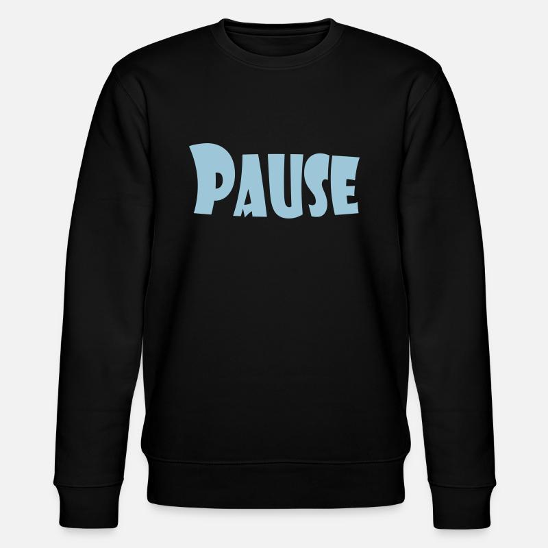 PAUSE - Stanley/Stella Unisex Bio-Sweatshirt CHANGER  - Schwarz
