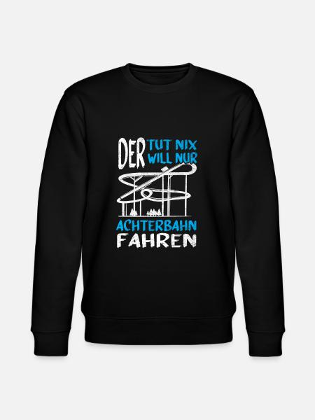 Achterbahn Freizeitpark Rollercoaster - Stanley/Stella Unisex Bio-Sweatshirt CHANGER - Schwarz