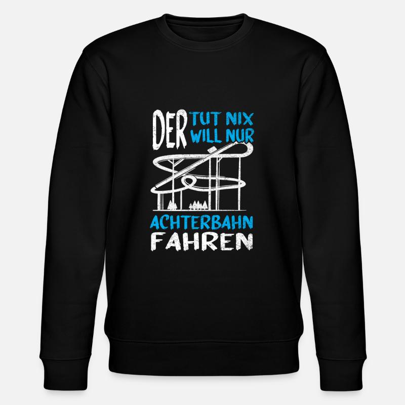 Achterbahn Freizeitpark Rollercoaster - Stanley/Stella Unisex Bio-Sweatshirt CHANGER  - Schwarz