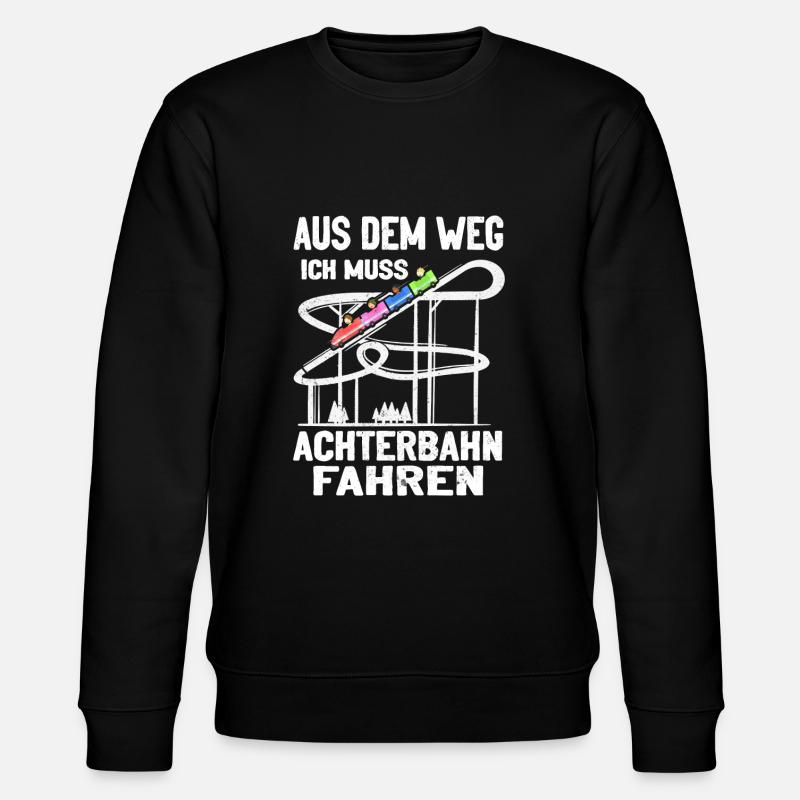 Achterbahn Freizeitpark Rollercoaster - Stanley/Stella Unisex Bio-Sweatshirt CHANGER  - Schwarz