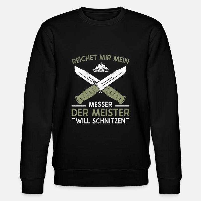 Bushcraft Survival - Stanley/Stella Unisex Bio-Sweatshirt CHANGER  - Schwarz