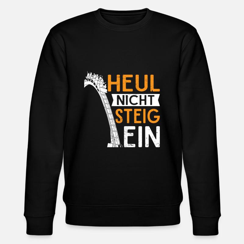 Achterbahn Freizeitpark Rollercoaster - Stanley/Stella Unisex Bio-Sweatshirt CHANGER - Schwarz