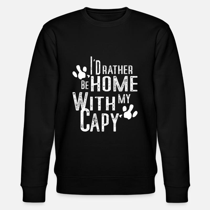Capybara Christmas - Stanley/Stella CHANGER Unisex Organic Sweatshirt - black