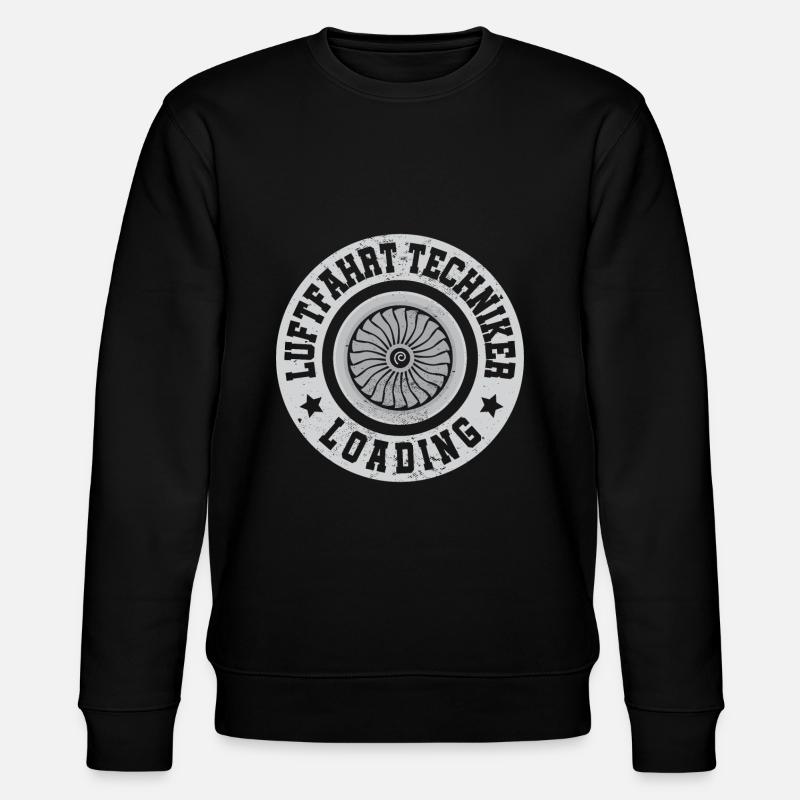 Luftfahrt Techniker - Stanley/Stella Unisex Bio-Sweatshirt CHANGER  - Schwarz