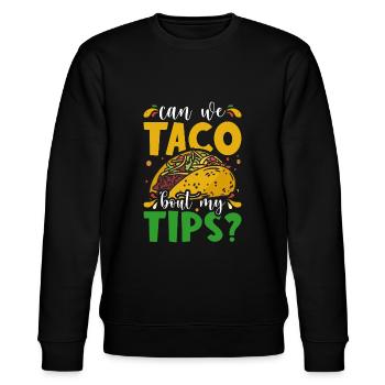 Funny waiters Waiters Gastronomy - Stanley/Stella CHANGER Unisex Organic Sweatshirt - black - Front - Nik (191cm) & Marisol (170cm)