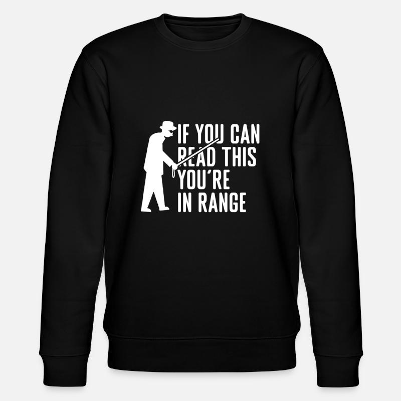 blind walking blindness - Stanley/Stella CHANGER Unisex Organic Sweatshirt - black