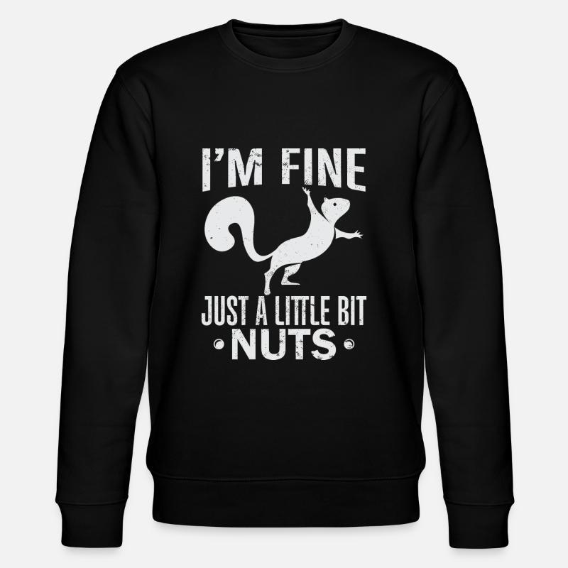 Squirrel Shadow - Stanley/Stella Unisex Bio-Sweatshirt CHANGER  - Schwarz