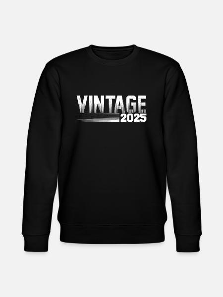 Millésime 2025 Anniversaire Rétro 2025 - Sweat bio CHANGER Stanley/Stella Unisexe - noir