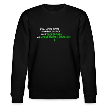 Weihnachtsduft - Stanley/Stella Unisex Bio-Sweatshirt CHANGER  - Schwarz - Vorne - Nik (191cm) & Marisol (170cm)