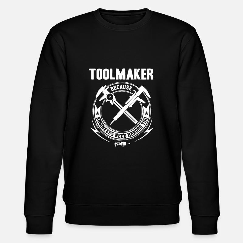 Toolmaker Machinist design - Stanley/Stella CHANGER Unisex Organic Sweatshirt - black