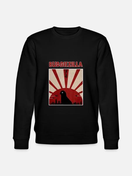 Parakeet Budgerigar Budgie design - Stanley/Stella CHANGER Unisex Organic Sweatshirt - black