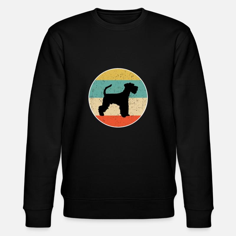 Zwergschnauzer-Hundegeschenkentwurf - Stanley/Stella Unisex Bio-Sweatshirt CHANGER  - Schwarz