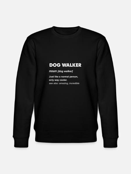 Dog walker Gift design - Stanley/Stella CHANGER Unisex Organic Sweatshirt - black