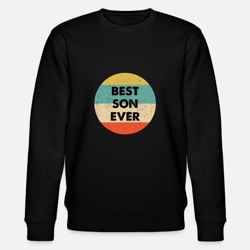 Bestes Son Ever Design - Stanley/Stella Unisex Bio-Sweatshirt CHANGER  - Schwarz