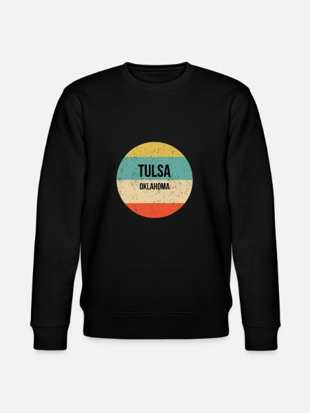 Tulsa Oklahoma design | Tulsa design - Stanley/Stella CHANGER Unisex Organic Sweatshirt - black