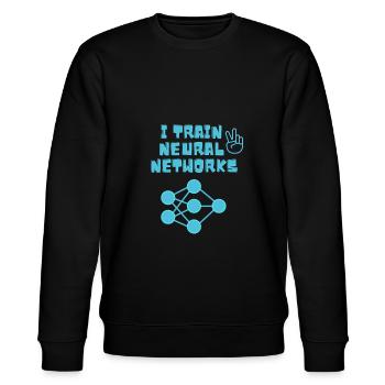 Artificial Intelligence (AI) - Neural Networks - Stanley/Stella CHANGER Unisex Organic Sweatshirt - black - Front - Nik (191cm) & Marisol (170cm)