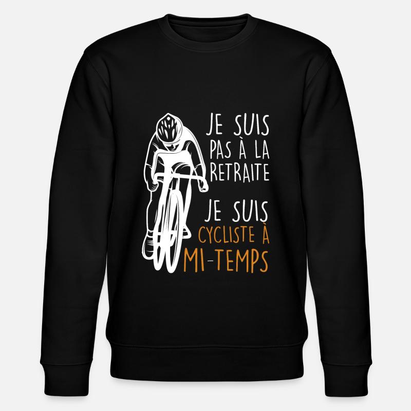 Vélo retraité - Sweat bio CHANGER Stanley/Stella Unisexe - noir