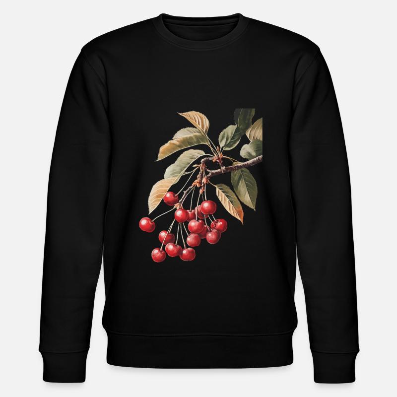 Kirsche - Stanley/Stella Unisex Bio-Sweatshirt CHANGER  - Schwarz