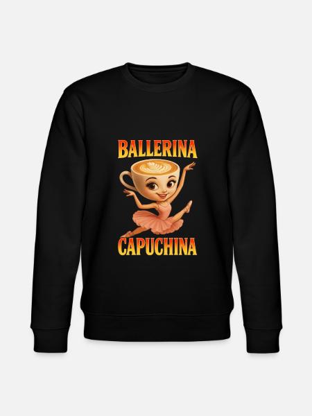 Ballerina Capuchina - Stanley/Stella Unisex Bio-Sweatshirt CHANGER - Schwarz
