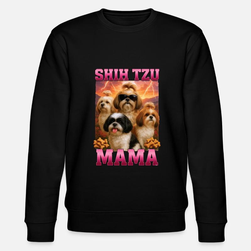 Shih Tzu - Stanley/Stella Unisex Bio-Sweatshirt CHANGER  - Schwarz