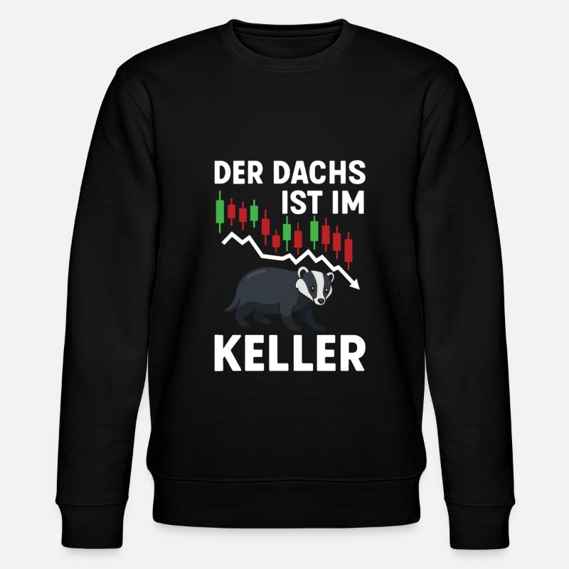 Aktien Rente Dividende Börse - Stanley/Stella Unisex Bio-Sweatshirt CHANGER - Schwarz