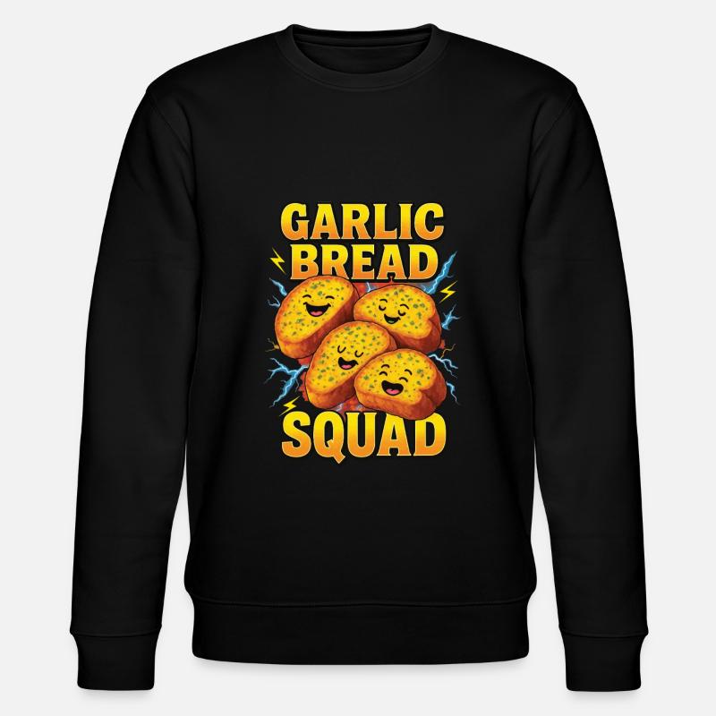 Knoblauchbrot - Stanley/Stella Unisex Bio-Sweatshirt CHANGER  - Schwarz