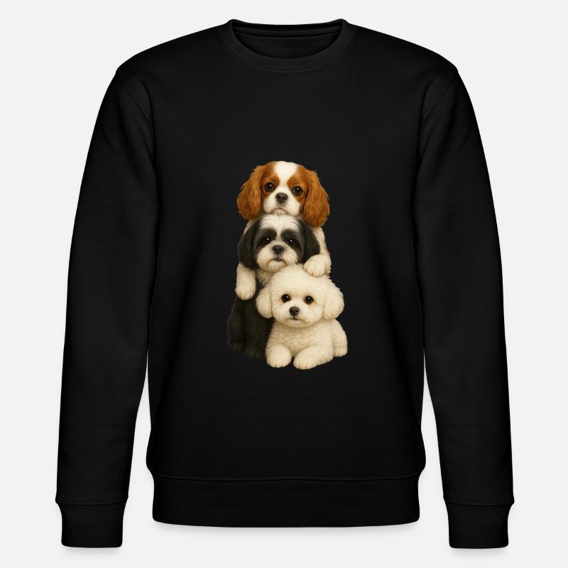 Chien Chiens Chiens mignons - Sweat bio CHANGER Stanley/Stella Unisexe - noir