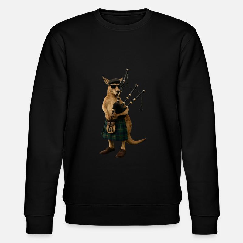 Cornemuse kangourou - Sweat bio CHANGER Stanley/Stella Unisexe - noir