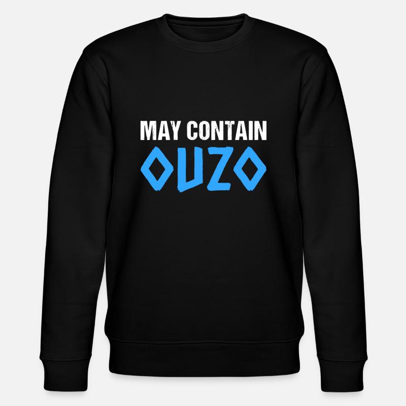 May Contain Ouzo - Stanley/Stella Unisex Bio-Sweatshirt CHANGER  - Schwarz