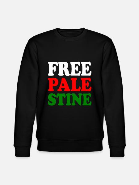 Free palestine - Stanley/Stella CHANGER Unisex Organic Sweatshirt - black