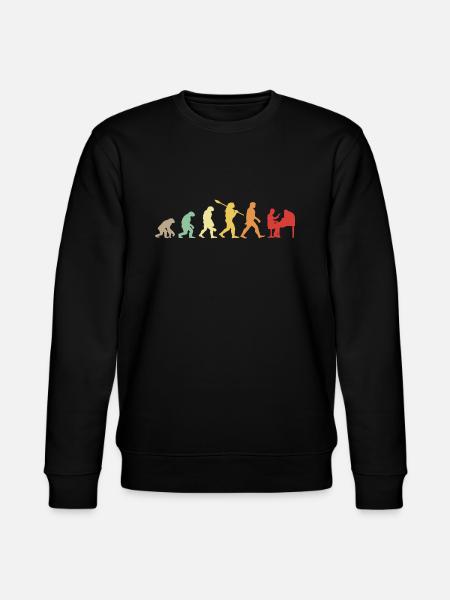 Evolution Piano Pianist Piano - Stanley/Stella CHANGER Unisex Organic Sweatshirt - black