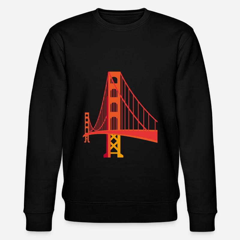 Golden Gate Bridge - Stanley/Stella Unisex Bio-Sweatshirt CHANGER  - Schwarz