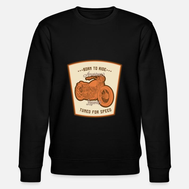 Biker, Motorradfahrer - Stanley/Stella Unisex Bio-Sweatshirt CHANGER  - Schwarz