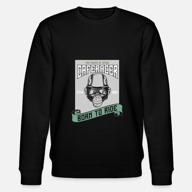 Biker, Motorradfahrer - Stanley/Stella Unisex Bio-Sweatshirt CHANGER  - Schwarz