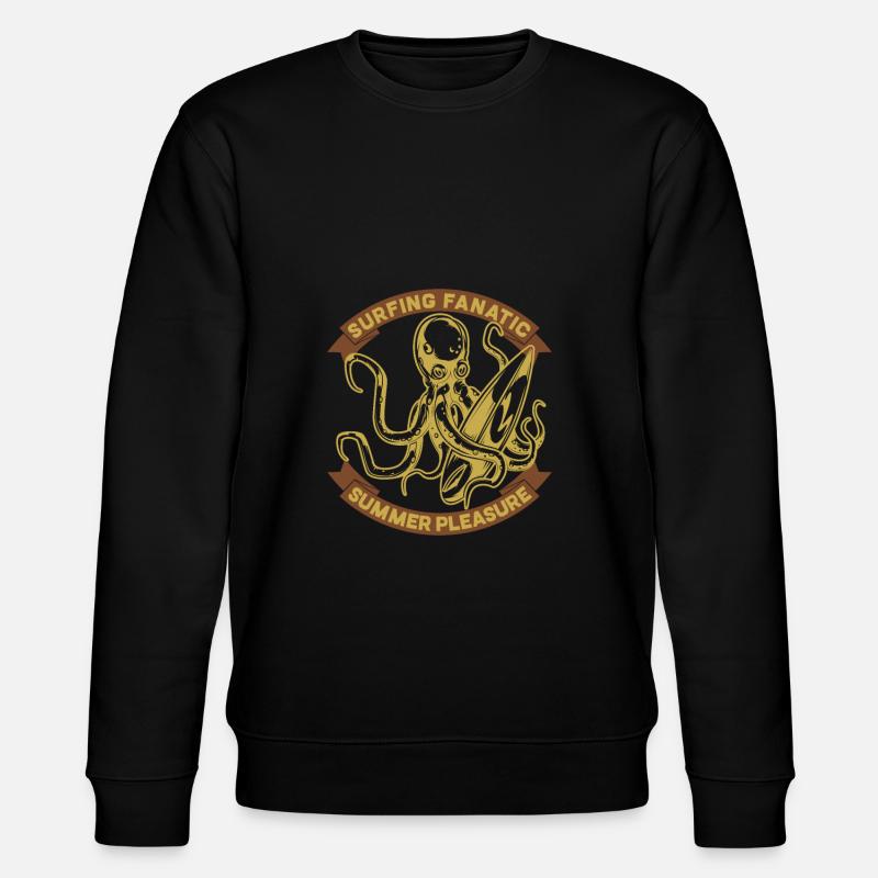 Surfen - Stanley/Stella Unisex Bio-Sweatshirt CHANGER  - Schwarz