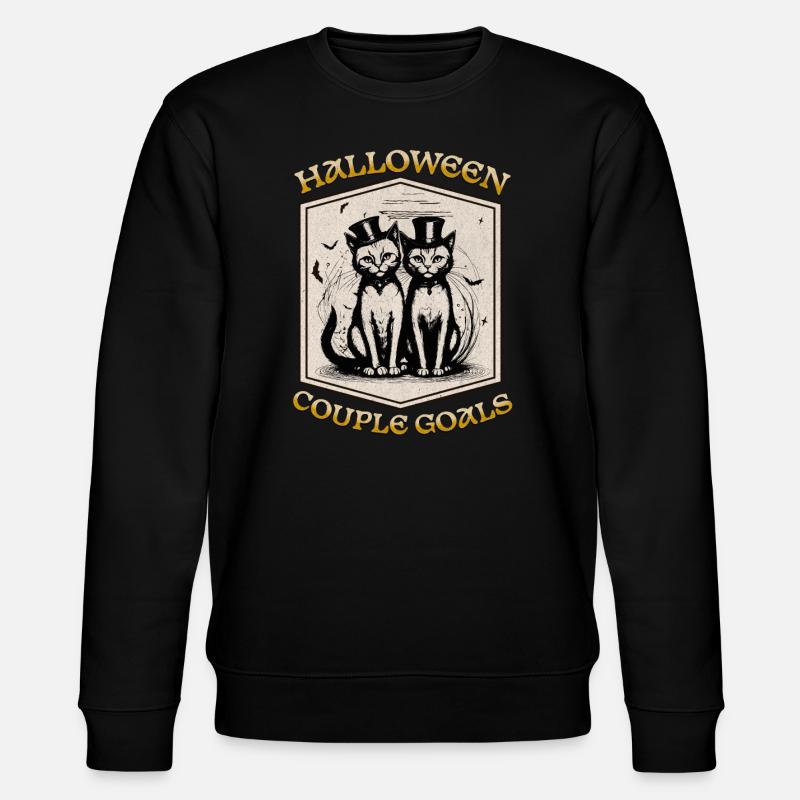 Objectifs de couple d’Halloween - Sweat bio CHANGER Stanley/Stella Unisexe - noir