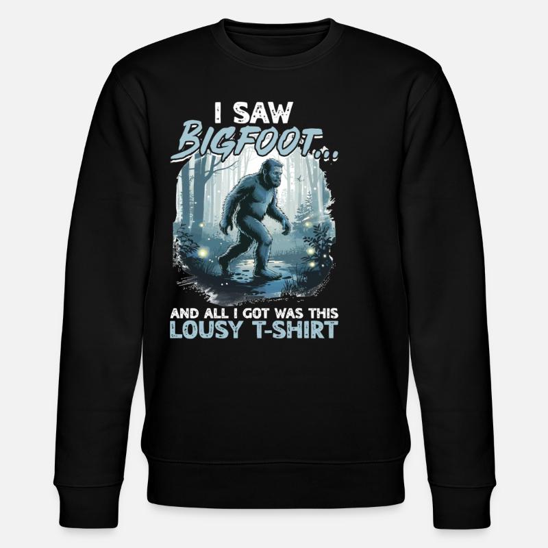 Bigfoot Sasquatch - Stanley/Stella CHANGER Unisex Organic Sweatshirt - black
