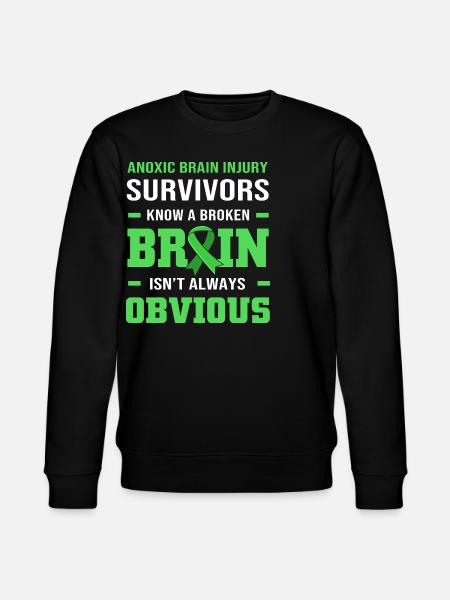 Brain injury stroke - Stanley/Stella CHANGER Unisex Organic Sweatshirt - black
