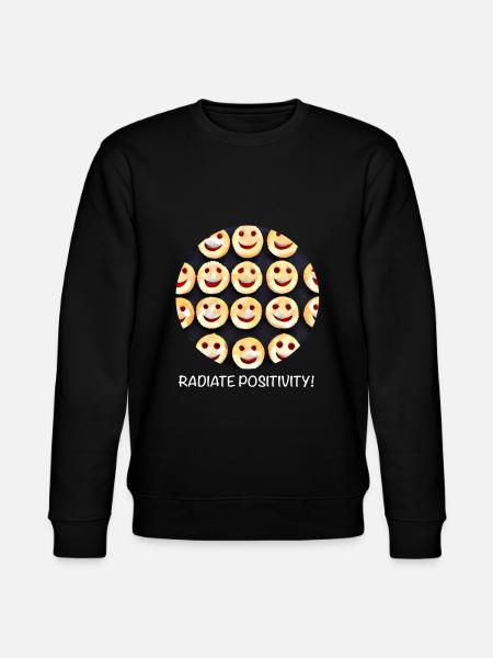 Radiating positivity - Stanley/Stella CHANGER Unisex Organic Sweatshirt - black