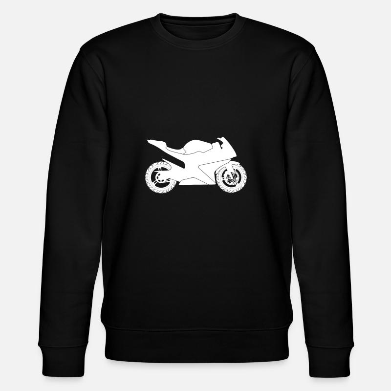 Machine de course Moto Silhouette - Sweat bio CHANGER Stanley/Stella Unisexe - noir