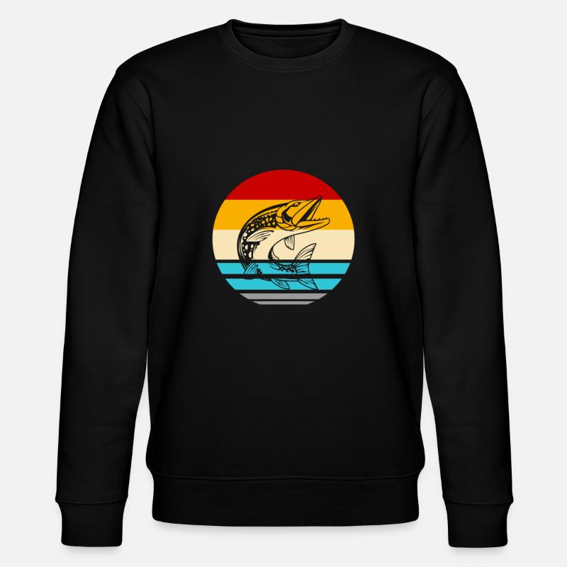 Pêche pêche brocher Pike - Sweat bio CHANGER Stanley/Stella Unisexe - noir