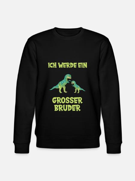 Ich werde großer Bruder - Stanley/Stella Unisex Bio-Sweatshirt CHANGER  - Schwarz