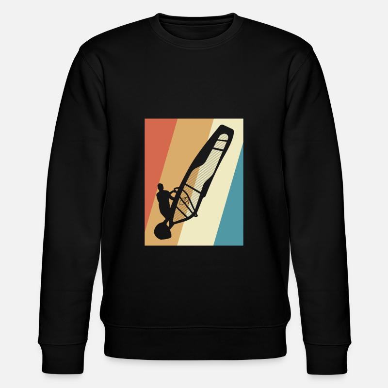 Windsurfing Windsurfers - Stanley/Stella CHANGER Unisex Organic Sweatshirt - black