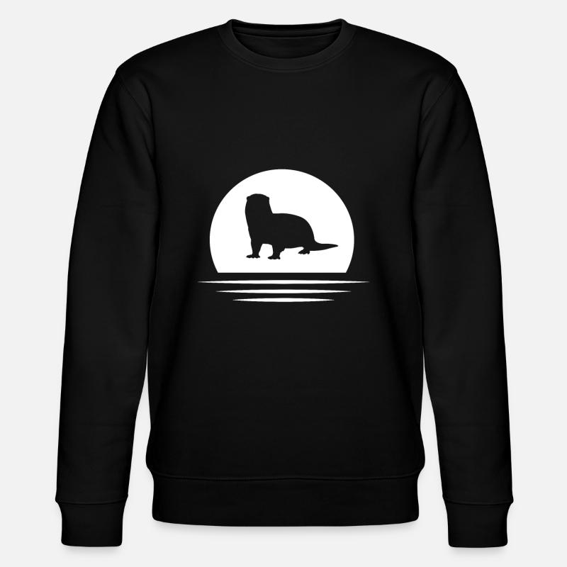 otter - Stanley/Stella CHANGER Unisex Organic Sweatshirt - black