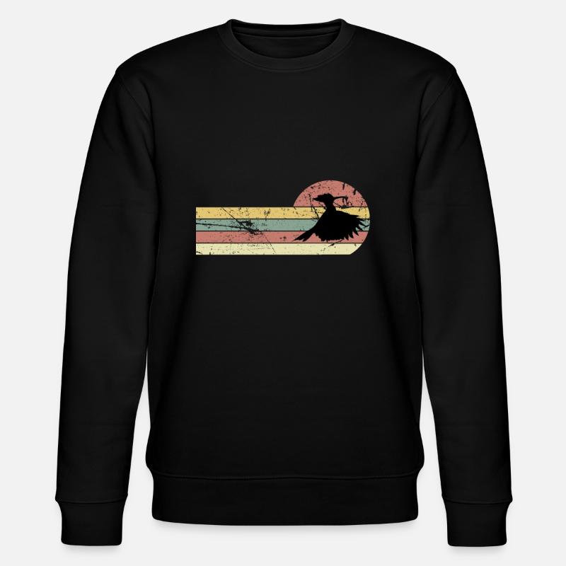 Wiedehopf Vogel Natur Schutz - Stanley/Stella Unisex Bio-Sweatshirt CHANGER  - Schwarz