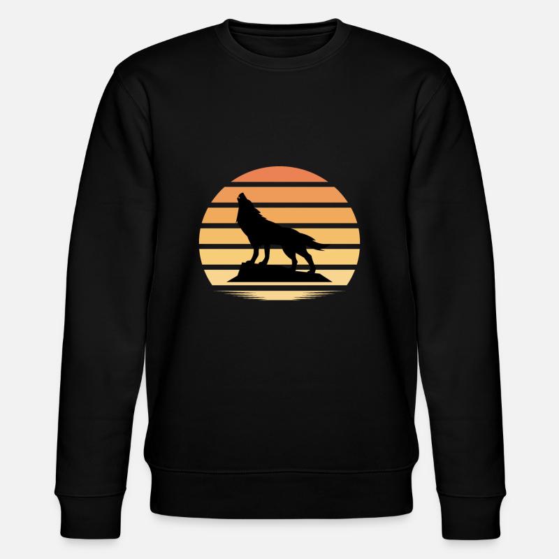 Wolf pack animal wolves - Stanley/Stella CHANGER Unisex Organic Sweatshirt - black